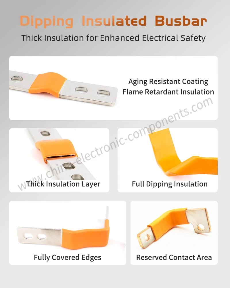 Plated PVC Dipping Insulated Copper Busbar Plated PVC Dipping Insulated Copper Busbar