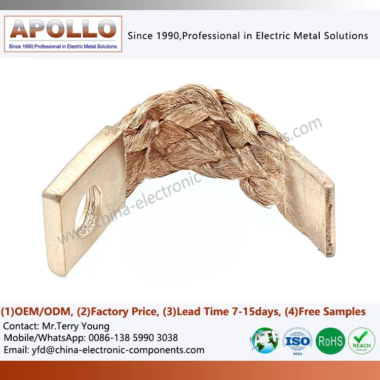 Square Braided Copper Flexibles